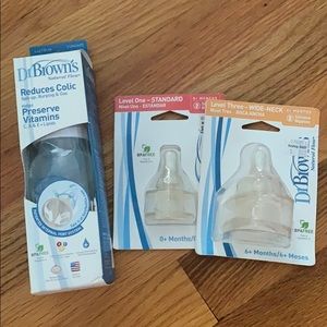 Dr. Brown bottle and nipples